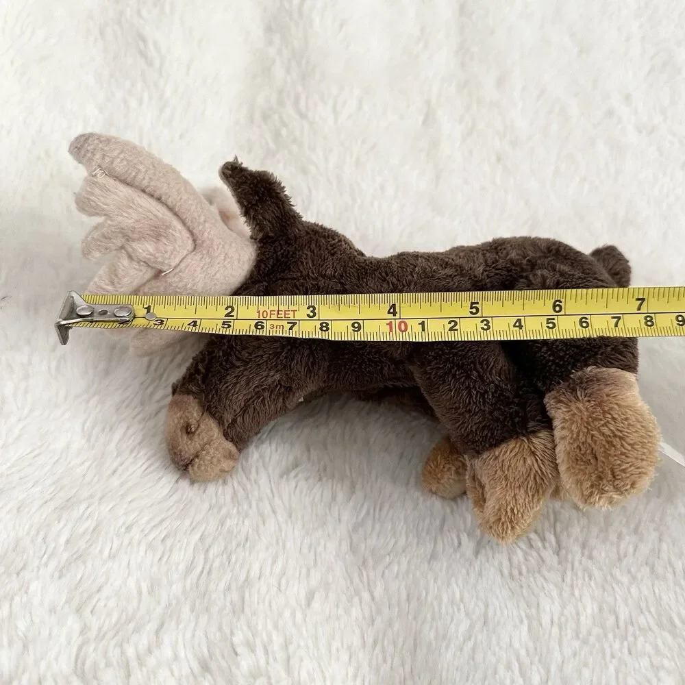 Nat And Jules Moose Elk Sitting Plush Small Realistic Stuffed Toy